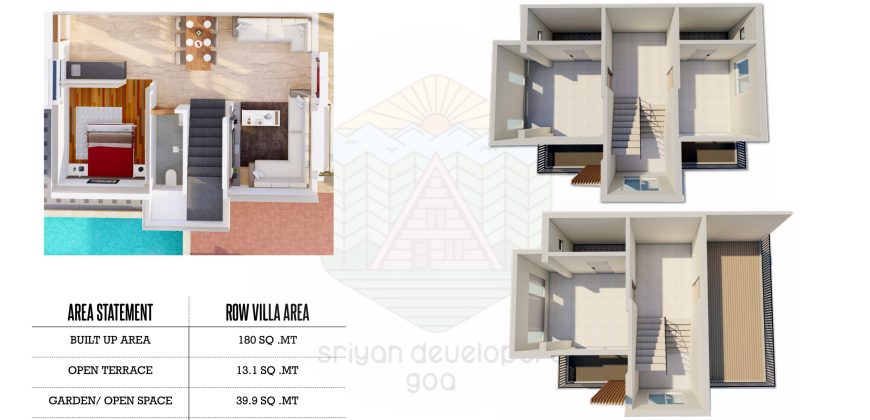 4 BHK Un Furnished Twin Villa For Sale At SALVADOR DO MUNDO Goa