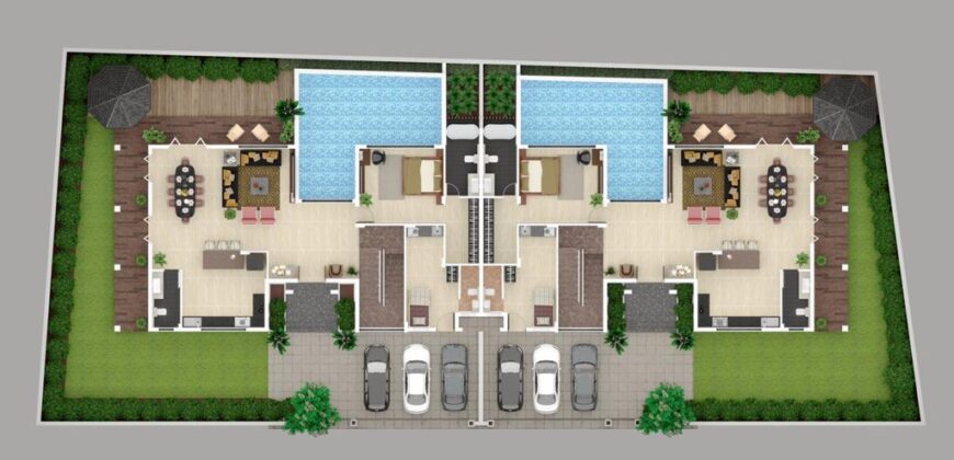 4 BHK Residential Twin Bungalow/ Villa for Rent at MORJIM Goa