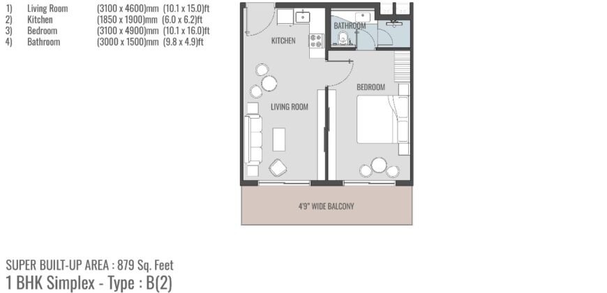 2 BHK Apartment For Sale at CHOPDEM Goa