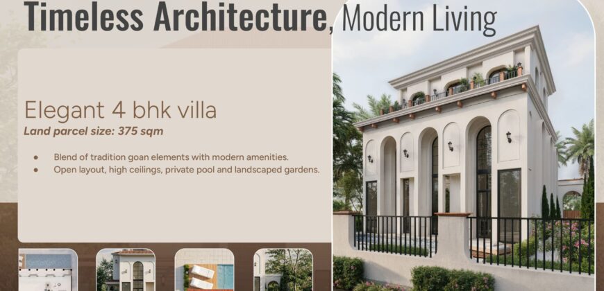 4 BHK Luxury Villa for Sale at ALDONA Goa