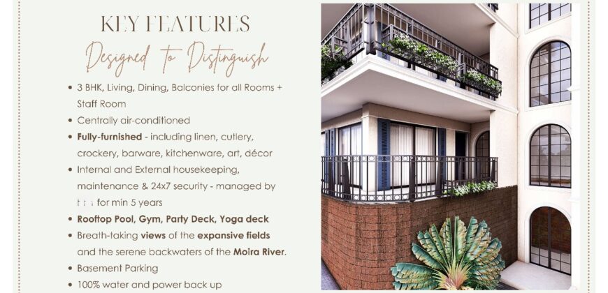 3 BHK Luxury Apartment For Sale at UCCASSAIM Goa